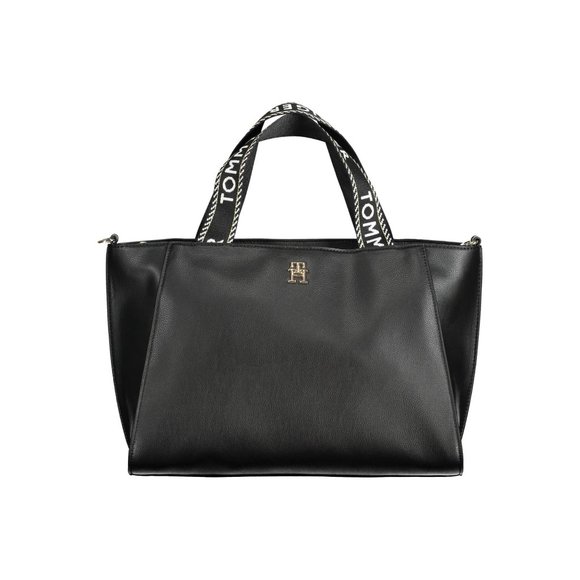 Tommy Hilfiger Black Polyester Handbag - Picture 1 of 3